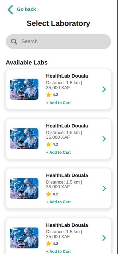 Lab and pharmacy screen