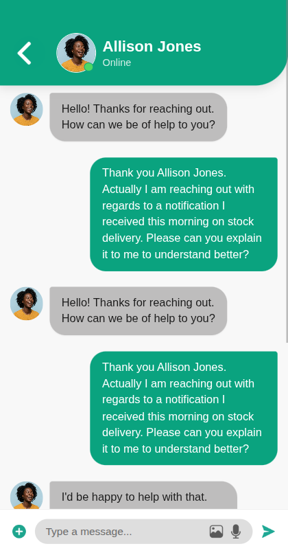 App screenshot